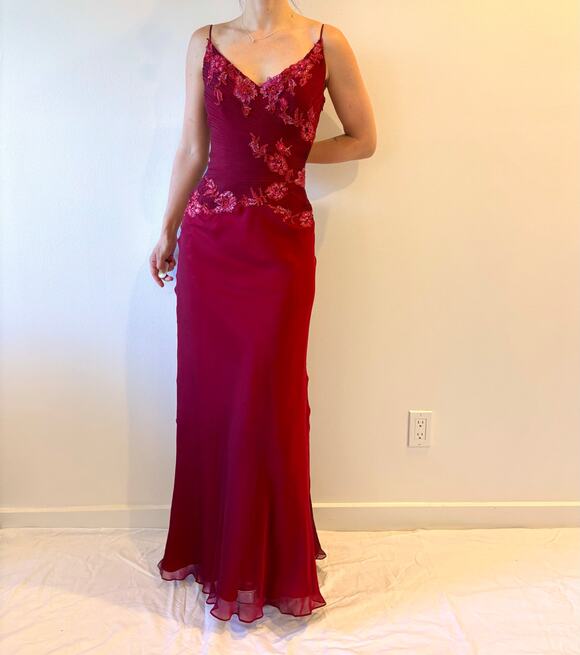 Aftershock Dresses & Skirts - vintage y2k aftershock beaded silk gown